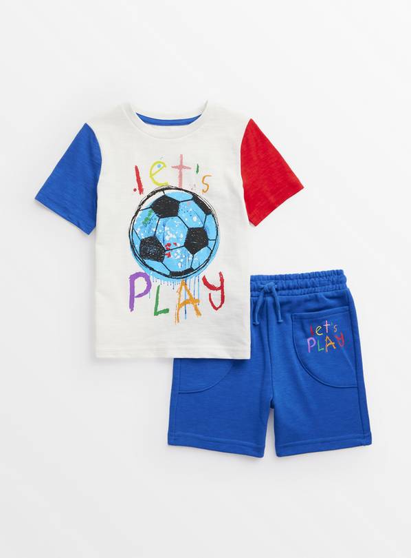 Let's Play Print T-Shirt & Shorts Set 1-2 years